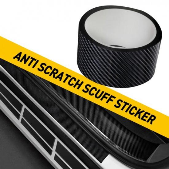 

A Roll Carbon Fiber Sticker Anti Scratch Sill Scuff Cover Strip Protector EOA