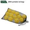 PATIKIL Outdoor Pickleball Balls 26 Holes Pickleball 12 Pack Yellow for Amateur Indoor and Outdoor Sports