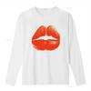 Red Kiss Lips T Shirt vintage Washed Breathable fashion streetwear Stylish Comfortable graphic Soft Unisex homme