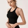 Summer Solid Backless Strap Cross Sports Bra Yoga Vest Women Fitness Sleeveless Women's Yoga Clothes Fashion Slim Fit Running Yoga Tank Tops 24409