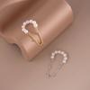 No Piercing Welfare Mother Shell Pearl Tassel Ear Clip Ear Bone Clip Fairy Air Earrings