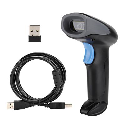 5VDC 100m/328.08ft Kablosuz Lazer Barkod Tarayıcısı USB Konnektörlü Depo Ekspres Emtia için