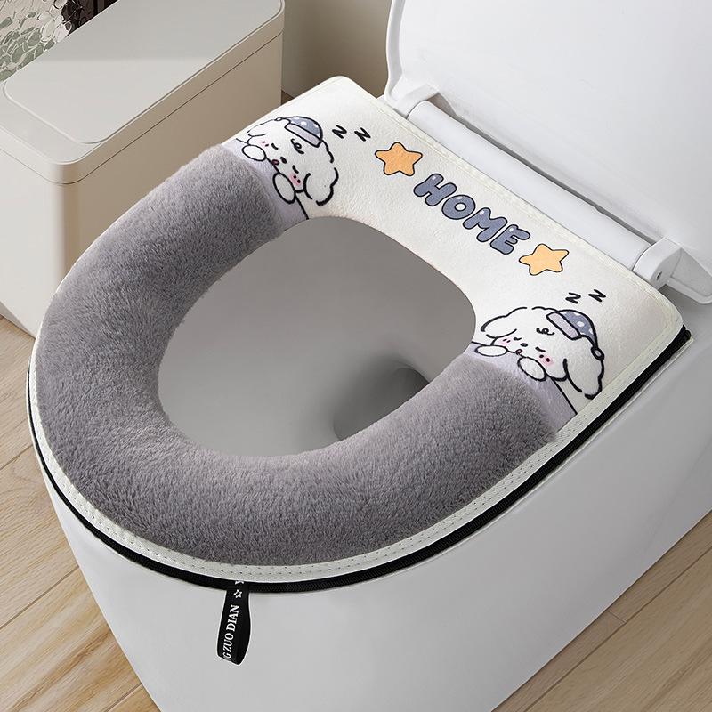 Toilet seat universal waterproof toilet seat seat winter household cartoon toilet cover simple toilet cover