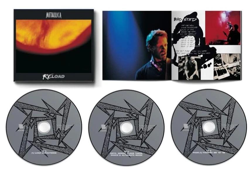 Metallica RELOAD Remastered Deluxe 3 SHM-CD Japan Edition PRE-ORDER UPC:4988031873670
