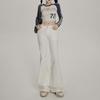 Spicy Girl Low-Waist Black Micro-Flare Jeans for Women - Spring/Autumn 2025 Slim-Fit Wide-Leg Versatile Pants