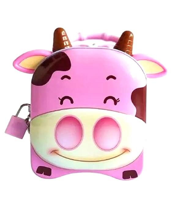 @ Cow Style Coin Box Piggy Bank Money Saving Pink 202 Gm Zr-9002-60%Off