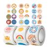 1 Inch Thank You Sticker Cute Animal Pattern 500 Sheets Roll for DIY Scrapbooks Journal Greeting Cards Gift Bag Wraps Flower Bouquets Business Birthd