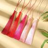 5Pcs Fan Tassels Bookmark Tassels Silky Handmade Soft Craft Tassels With Loops For Diy Crafts Jewelry Making Party Decor