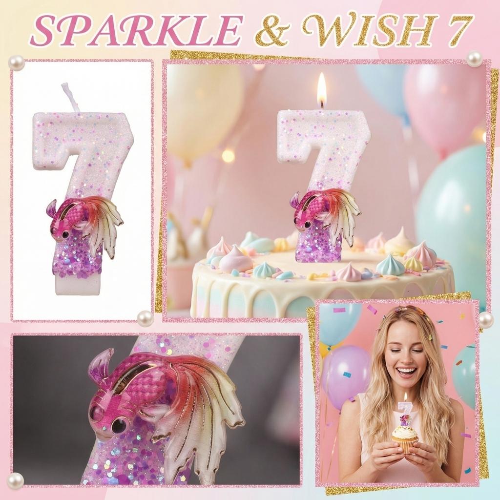 Fashion Cartoon Creative Birthday Candles Party Digital Candles