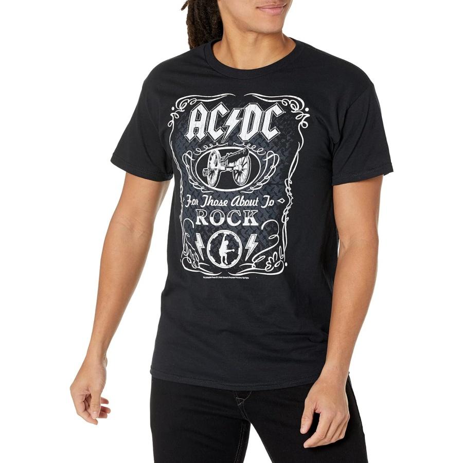 Liquid Blue Men s Ac_DC Label T-Shirt S