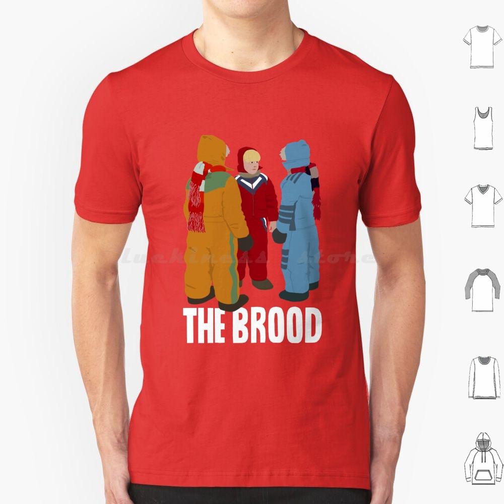 The Brood Title T Shirt Big Size 100 Cotton The Brood David Cronenburg Cult Movie Film Horror Eighties Videodrome Crash 80