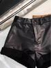 Women's Coffee Ruffled Winter Lamb Wool High-Waist Wide-Leg Retro Booty Shorts