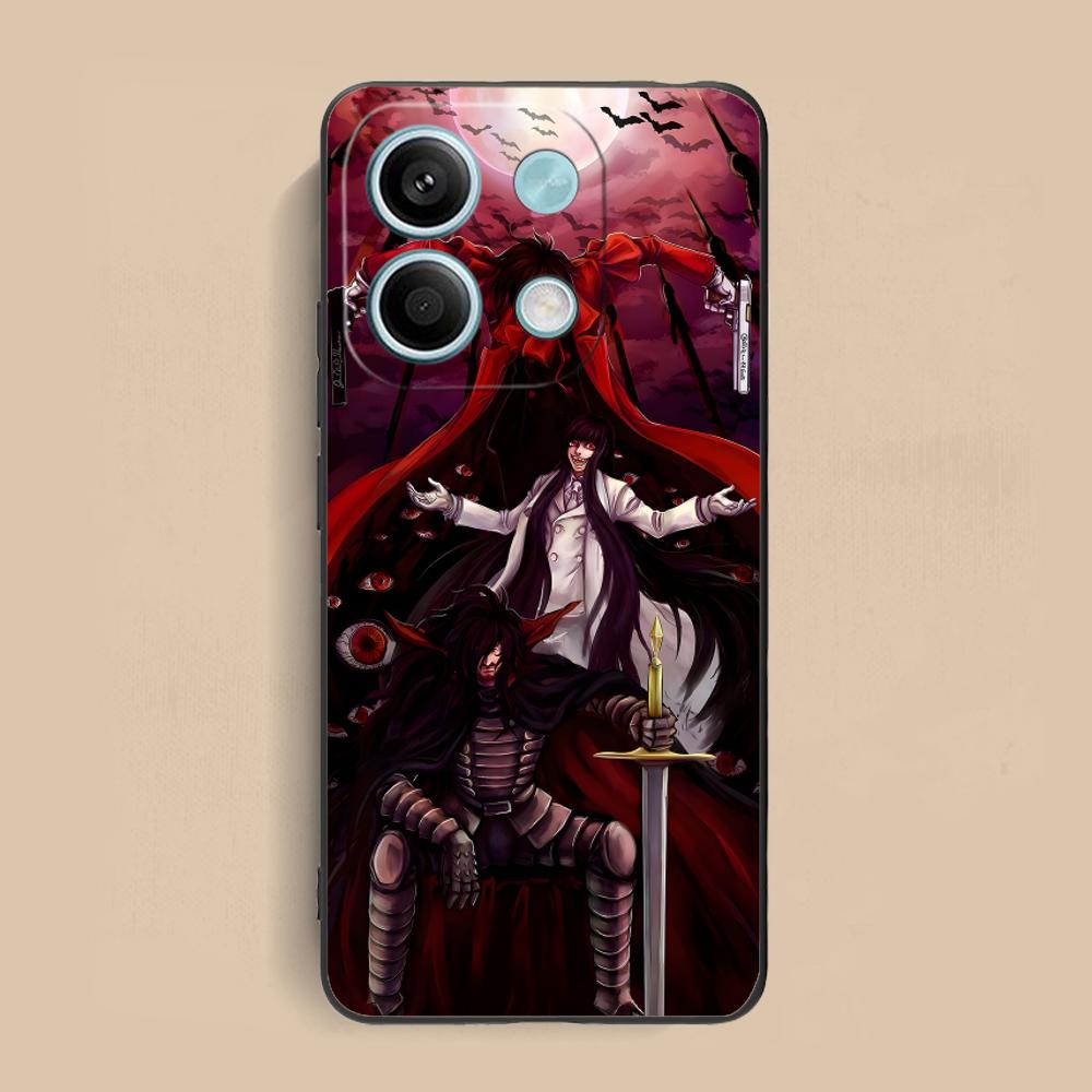 Anime Alucard Hellsing Phone Case for Xiaomi Redmi Note 14 13 12 11 S Pro Plus 4G 5G Colorful Printing Cover Luxury Cover Pretty