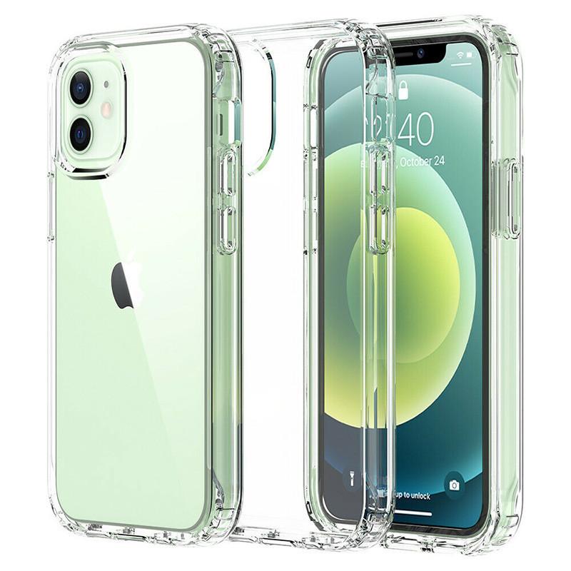 12 For Iphone Pro Max 11 12 Mini Shockproof Clear Crystal Case Phone Cover