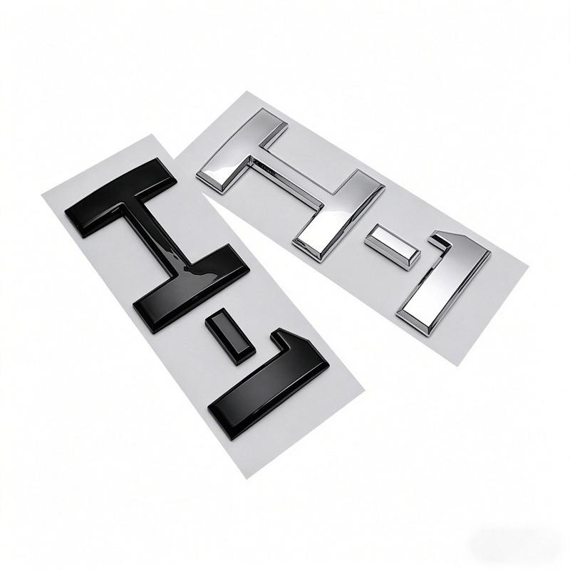 H-1 car sticker rear tailgate emblem body h english lettering 3d modification logo decal
