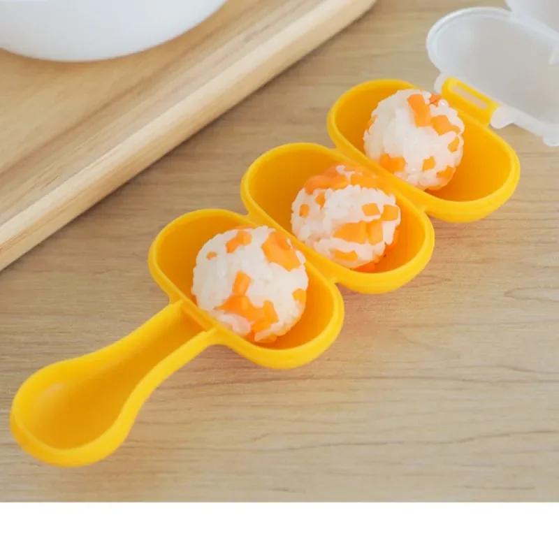 Rice Ball Molds Sushi Mold Baby Rice Vegetable Ball Mold Kids Lunch Creativity DIY Maker Mould Kitchen Sushi Tools Accessories