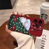 Santa Claus Elk Christmas Tree Phone Case For Samsung S25 S24 Ultra S23 Ultra S22 S21 S20 Plus Note 20 S24 23FE Shockproof Cover