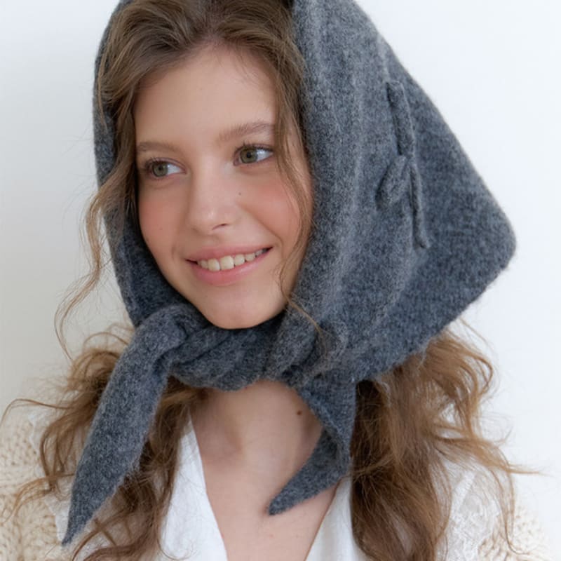 

OVLA (gift wrapping) valentine ribbon point kercheif_3color KE008 charcoal