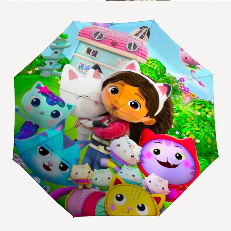 DollHouse Fashionable Automatic Opening/Closing Folding Umbrella. Portable and Foldable, Ideal for Gift, Travel, and Daily Use.
