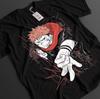 Camiseta Jujutsu Kaisen Camiseta Itadori Yuji Top Sukuna Gojo Camiseta Anime JJK Unissex