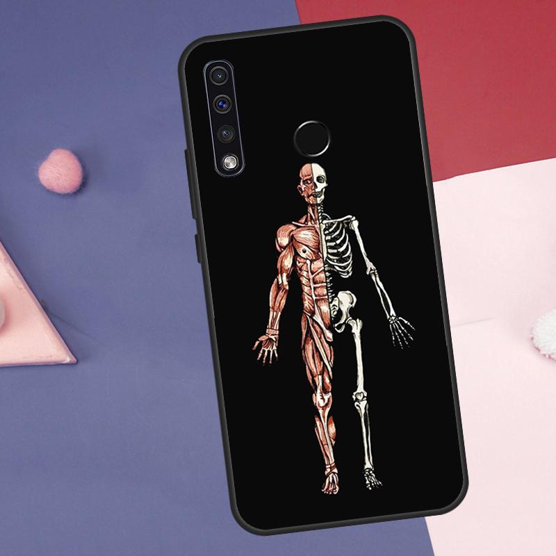 Skeleton Art Case For Huawei Nova 10 9 SE 8i 11i 12i 12s Y60 Y70 Y90 Y72 Y73 Y61 Y91 P60 Pro P30 P40 Lite