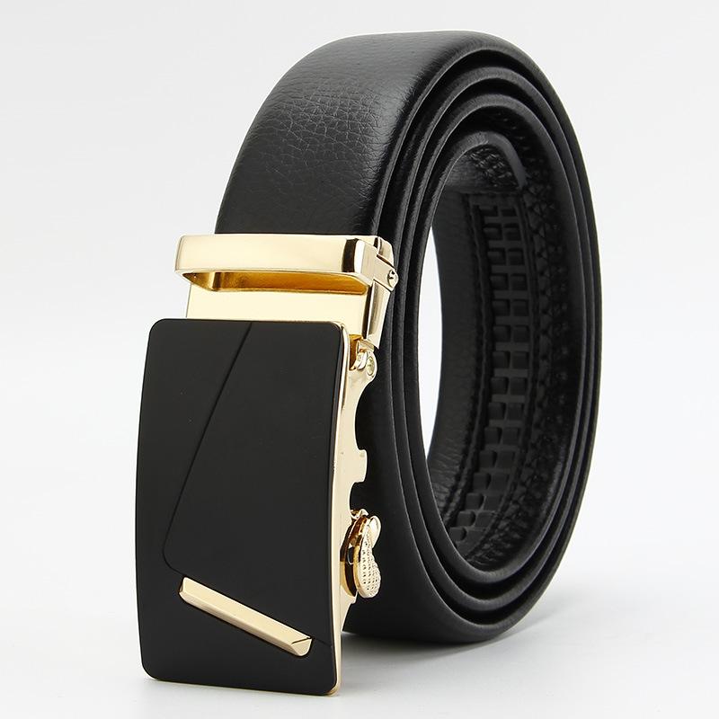 Microfiber Edging Automatic Buckle Belt  Men's Casual Belt  Men's Trouser Belt