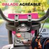 Electric Motocross Bike for Kids, Ages 3-6, 2 x 12V Motors, 5 km/h, 109.5 x 60 x 72.5 cm, Pink