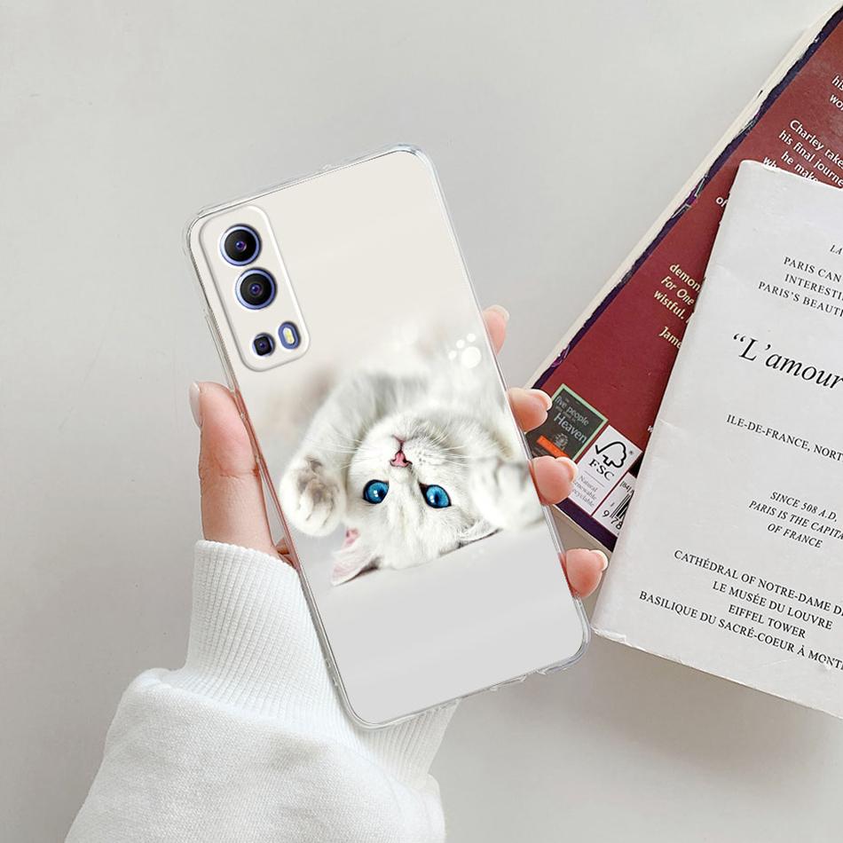 For Vivo Y72 5G Case V2041 Silicone Soft Transparent TPU Phone Cover For Vivo Y52 vivoY72 Y 72 52 5G Case Funda Protective Coque