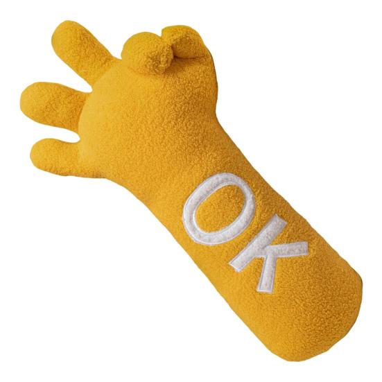 

Длинная плюшевая подушка 65/100 см мягкая детская игрушка для обнимашек для девочек и мальчиков премиум-класса 65cm жёлтый