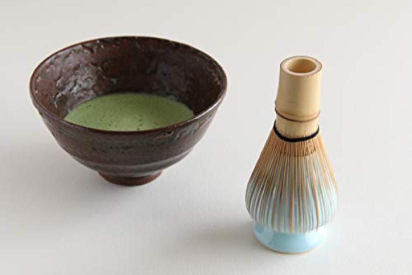 Tea Ceremony Chasen Chasen Made in Ceramic Utensils Chasen, Stand, Straightener, Rest, Japan, Blue,