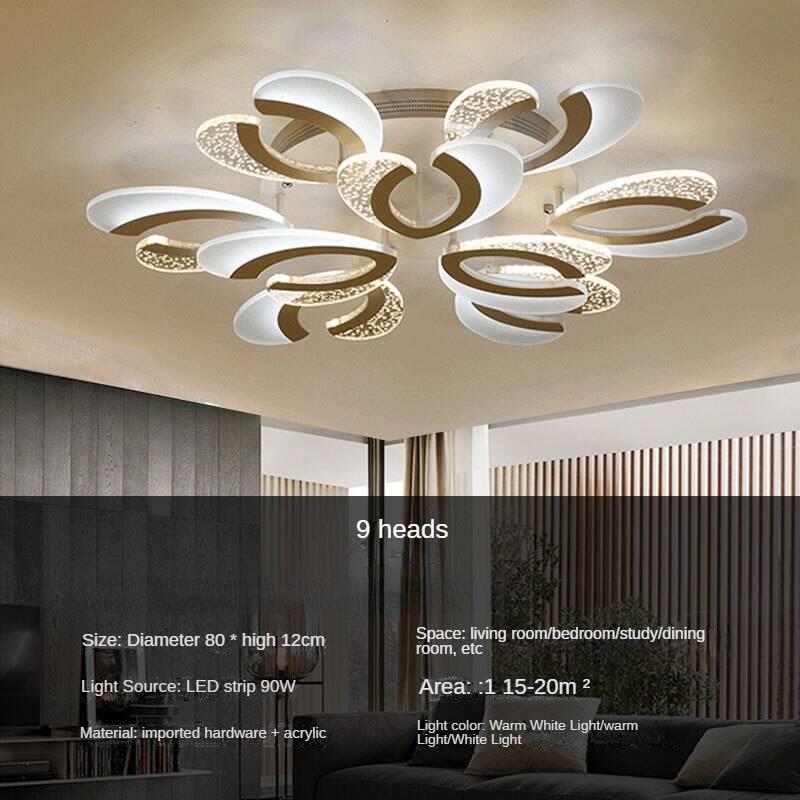 LED Living Room Ceiling Lamp Bedroom White Restaurant Hotel Villa Creative Lamp Ceiling Light