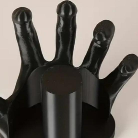 Hand-Shaped Tissue Holder Resin Toilet Paper Roll Stand Easy Installation Bathroom Kitchen Napkin Organizer