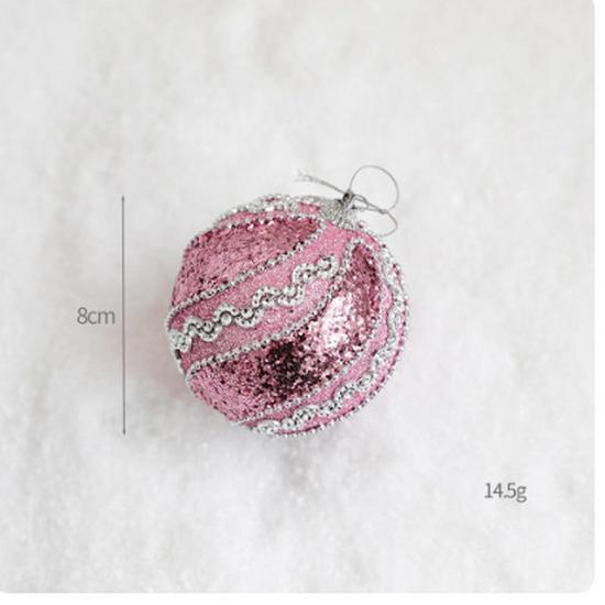 Ornament Roz din Spumă pentru Brad de Crăciun - Topper Decorativ DIY