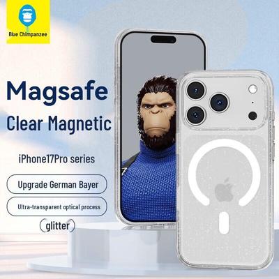 Mr. Blue Gorilla AI Button MagSafe iPhone 17 Pro Max Transparent Case