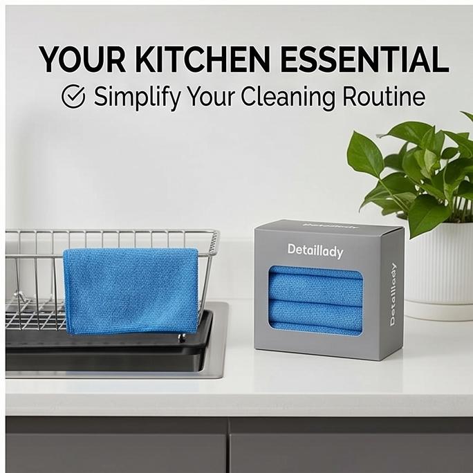Disposable Microfiber Pull-Out Cleaning Cloths, 20pcs 22×22cm, Absorbent Multi-Purpose Lazy Rags for Kitchen & Home