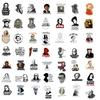 50Pcs Fun Celebrity Diy Diary Laptop Luggage Skateboard Graffiti Decal Fun Children’S Classic Toy