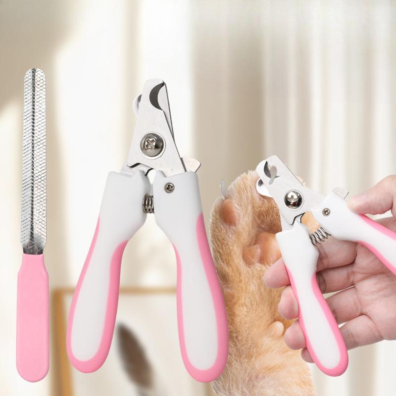Miao Xin Bao Rabbit Ear Handle Nail Clippers with File, Dog and Cat Alloy Blade Tips, Pet Nail Clippers
