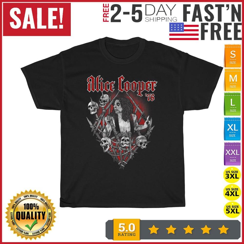 

Alice Cooper – Alice Cooper Goes To Hell Stage Vintage T Shirt Men Women Fashion XL