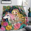 Genie Print Flannel Blanket, High Quality Comfortable for All Seasons, Home Decor, Warmth and Comfort, Perfect for Christmas Gifts