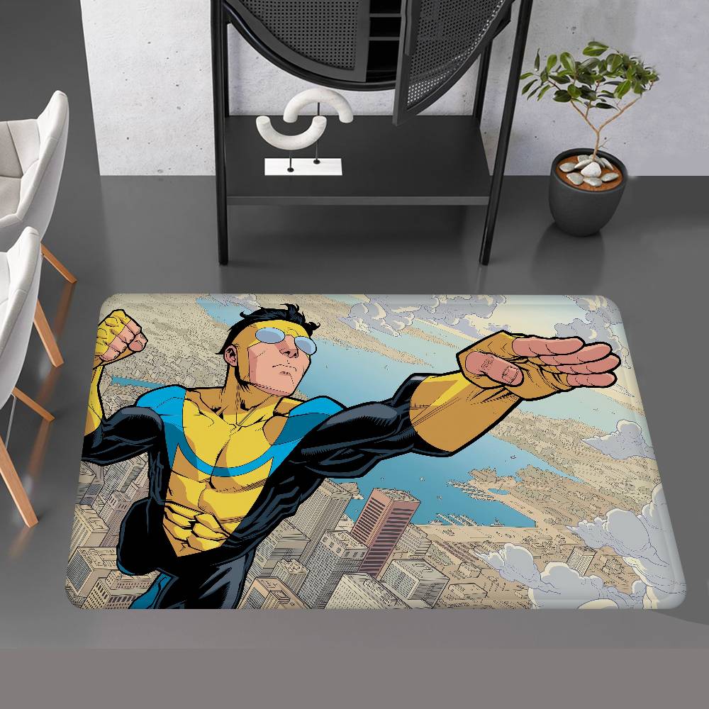 

Animated I-Invincible Bathroom Mat Kids Room Bedroom Decoration Balcony Anti-Slip Doormat Living Room Welcome Rug 40x60 cm