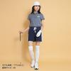 Short Sleeve Polo Shirt Quick Striped Golf C25134205 L [Callaway] Women's (Sweat Wicking, Drying, Pattern) / / 1120_Navy
