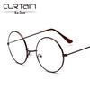 2016 Retro Korean-Style Round Metal Eyeglass Frame with Plain Lenses