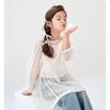 Girls' Sweet Lace Camisole & Long-Sleeve Cover-up Set