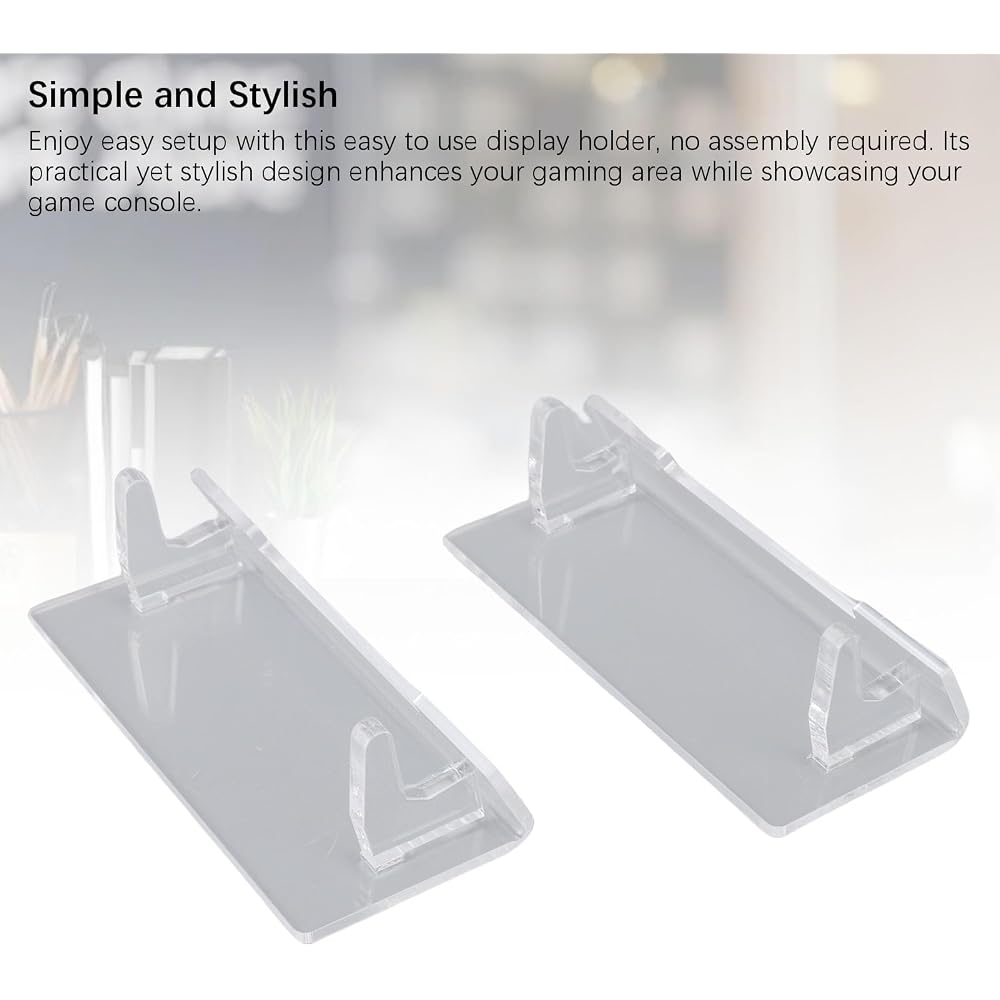 Baxnore Clear Acrylic Game Console Display Stand Holder Switch Game Watch Phone Tablet Gaming Acc...