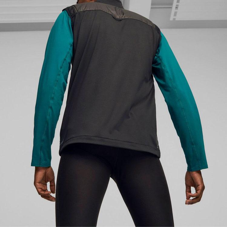 Puma Run Cloudspun Warm Label Padded Vest Men Vests Black 524616-01