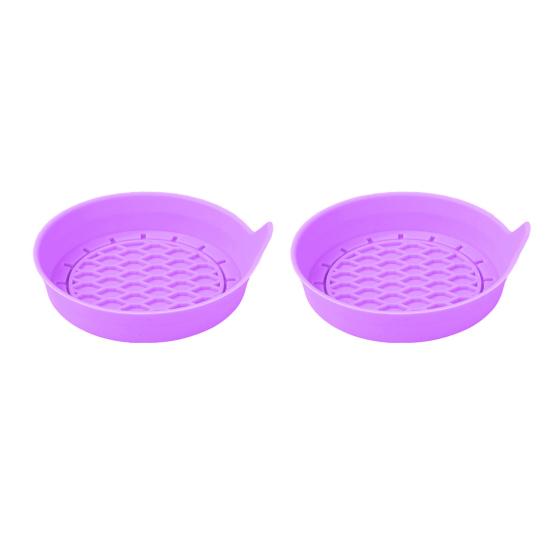 2Pcs Auto Runde Wasser Flasche Silikon Untersetzer Einfarbig Tasse Halter Anti-slip Hören-beständig Silikon Tasse matte Auto Innen Zubehör