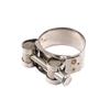 Universal Motorcycle Stainless Steel 304Single Exhaust Pipe Clamp Exhaust Tube Clip For Slip-on Type Muffler Silencer Adjustable