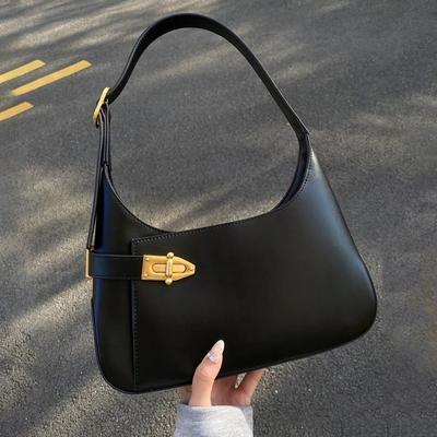 New Underarm Bag Elegant Versatile Shoulder Bag Black Handbag Guangzhou Luggage