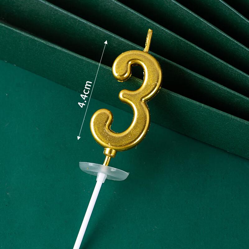 Allies Golden Number Birthday Candles