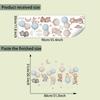 Cartoon Animal Balloon Wall Stickers With Movable Stickers For Decorating Posters And Murals In Children's Rooms